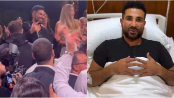 أحيا زفاف ابن ريم مصطفى.. أول ظهور لـ أحمد سعد بعد حادث العين السخنة