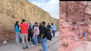 أول رحلة جيولوجية لطلاب علوم القاهرة الأهلية لاستكشاف التربة والصخور أول رحلة جيولوجية لطلاب علوم القاهرة الأهلية لاستكشاف التربة والصخور