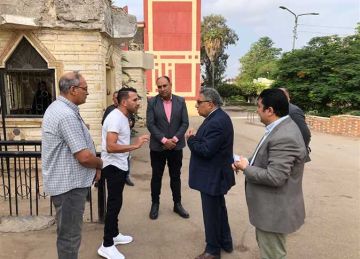 محافظ الدقهلية يتفقد أعمال تطوير حديقة شجرة الدر بالمنصورة