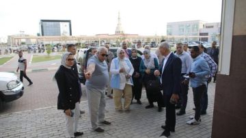 محافظ الوادي الجديد يتفقد مقار الهيئات القضائية داخل مجمع المصالح الحكومية