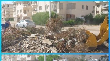 استمرار تنفيذ أعمال النظافة اليومية في عدد من أحياء الغردقة