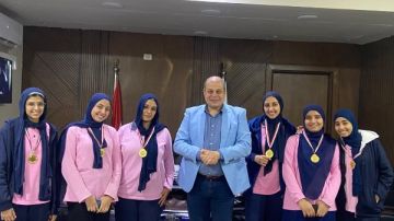 الأول والثانى جمهوريا.. تكريم طالبات مدرسة المتفوقين الفائزات بمسابقة ناسا الأول والثانى جمهوريا.. تكريم طالبات مدرسة المتفوقين الفائزات بمسابقة ناسا