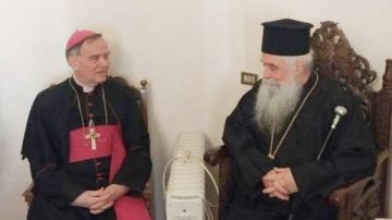 السفير البابوي بمصر يزور رئيس أساقفة سيناء الجديد السفير البابوي بمصر يزور رئيس أساقفة سيناء الجديد