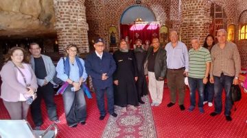 وفد من مكتبة الإسكندرية يزور أديرة الفيوم وفد من مكتبة الإسكندرية يزور أديرة الفيوم