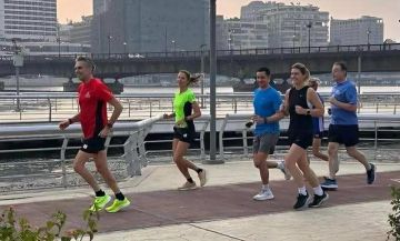 رئيسا وزراء هولندا وبلجيكا يمارسان الرياضة على كورنيش النيل بالقاهرة