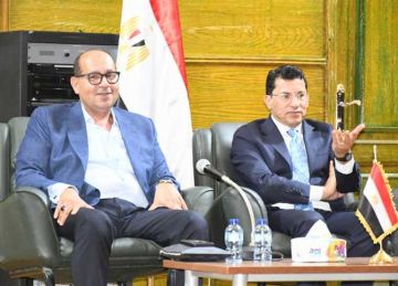 صبحي وإدريس يلتقيان أبطال رفع الأثقال لبحث سبل دعمهم وتطوير برامج الإعداد