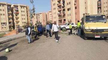 العبور الجديدة تواصل إزالة الباعة الجائلين وتعزيز الانضباط في الممرات العامة