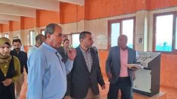 رئيس مياه الشرب بالجيزة يواصل جولاته الميدانية بتفقد محطة مياه إمبابة