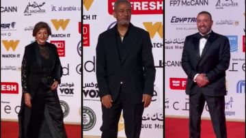 أحمد السقا وصبري فواز وليلي عز العرب أول الحضور فى افتتاح مهرجان القاهرة