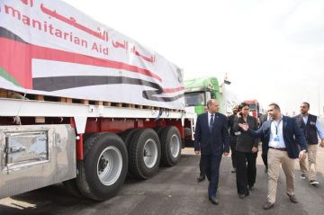 التموين تطلق القافلة 14 من المساعدات الإغاثية العاجلة إلى قطاع غزة بالتعاون مع الإغاثة الكاثوليكية 