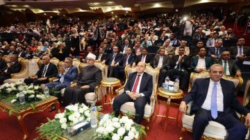 مفتي الجمهورية ومحافظون يحتفلون بالعيد القومي لكفر الشيخ .. صور