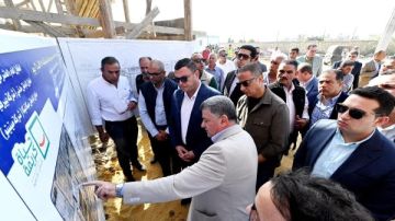 وزير الإسكان يتفقد توسعات محطة معالجة كحك بمركز يوسف الصديق