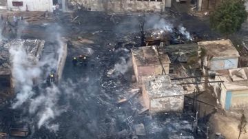 وزير الثقافة يؤكد السيطرة على حريق استوديو مصر صور