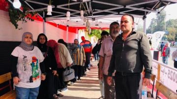 الناخبون يتوافدون على مدرسة الشهيد عامر عبدالمقصود بالدقي صور