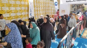 إقبال من سيدات أسوان على اللجان الإنتخابية