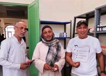 توقيع الكشف الطبي وتقديم العلاج المجاني لـ1382 من أبناء مدينة أبوسمبل السياحية