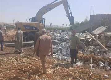 إزالة 22 حالة تعد بالقنطرة غرب ضمن الموجه 27 بالإسماعيلية