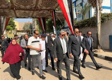 مساعد وزير الداخلية ومدير أمن أسيوط يتفقدان عددا من اللجان الانتخابية بانتخابات مجلس النواب