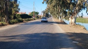 رفع كفاءة طريق الكوبري الأزرق مرورا بقريتي إسحاقة والمرابعين بكفر الشيخ