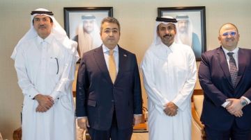 تنمية العلاقات الاقتصادية تتصدر مباحثات السفير المصري ورئيس مكتب التمثيل التجاري بالدوحة