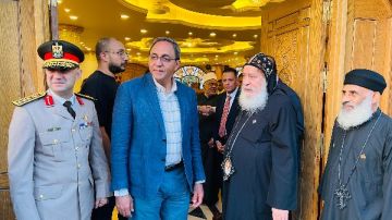 محافظ قنا يشارك في احتفالات موسم الشهيد مارجرجس بدير المحروسة
