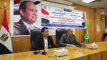 كدواني والصقر يكرمان أبطال المنيا المتميزين رياضيا من ذوى الهمم