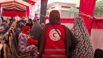 الهلال الأحمر يشارك بتقديم الدعم للناخبين في المرحلة الثانية من انتخابات النواب صور