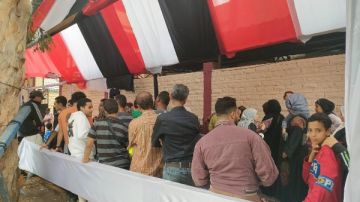 إقبال ملحوظ من الناخبين على مدرسة القومية لغات بالجيزة