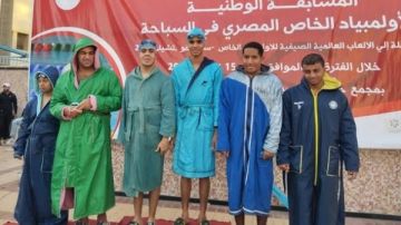 رئيس جامعة بنها يهنئ الطالب أحمد صابر لحصوله على المركز الأول لبطولة الجمهورية للسباحة 200 متر حرة