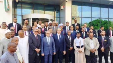 السكرتير العام المساعد بأسوان لافتتاح فرع البنك الأهلى المصرى الجديد بمدينة كلابشة