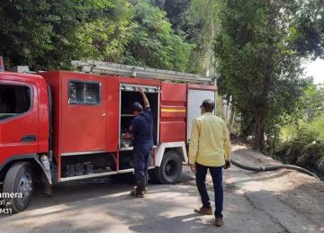 السيطرة على حريق شب في مكتب حجز طيران بقليوب