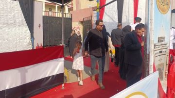 انتخابات مجلس النواب 2025.. استراحة في لجنة محمد كريم بالجيزة