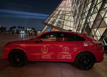 بالصور.. سيارات نرعاك في مصر تشارك في التأمين الطبي لاحتفالية المتحف المصري الكبير