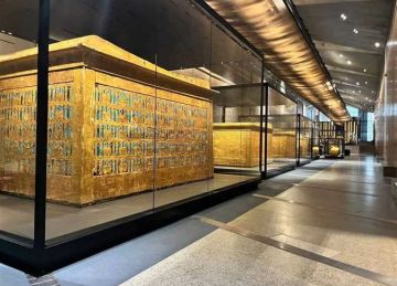 في انتظار الزائرين غدا.. المتحف المصري الكبير يستعرض فيديو لقاعة توت عنخ آمون