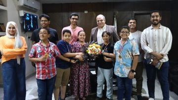 تعليم قنا يكريم الطلاب الحاصلين على المراكز الأولى بمسابقة ناسا للفضاء تعليم قنا يكريم الطلاب الحاصلين على المراكز الأولى بمسابقة ناسا للفضاء