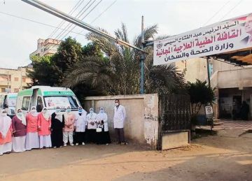1654 مواطنا استفادوا من القافلة الطبية المجانية في قرية الرحمانية بالدقهلية