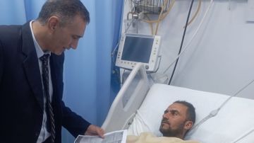 مدير عمل الغربية يزور ضحايا حادث انهيار سقف خرساني بالمحلة الكبرى