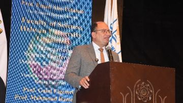 رئيس جامعة حلوان يفتتح مؤتمر كلية التربية عن الابتكار المستدام والتعليم