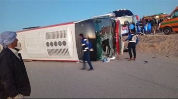 عاجل تفاصيل وفاة مشرفة وطالبة وإصابة 24 آخرين في حادث أتوبيس طلاب أسوان