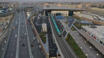 لقطات جوية مبهرة لمحطة عدلي منصور المركزية بواجهتها الجديدة صور لقطات جوية مبهرة لمحطة عدلي منصور المركزية بواجهتها الجديدة صور