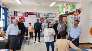 مدير تعليم مطروح تتفقد انتظام العمل بمدارس الحمام