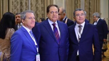 ممثل البرلمان الفلسطيني يشيد بالموقف المصري في حضور النائب أبو العينين