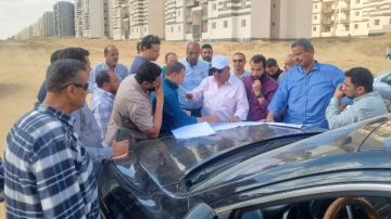 رئيس جهاز تنمية حدائق أكتوبر يتفقد المشروعات الخدمية والسكنية بالمدينة