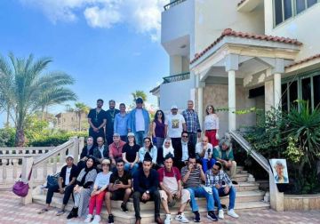 انطلاق فعاليات الملتقى التشكيلي الدولي الأول للفنون بمدينة جمصة