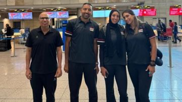 بعثة سيدات منتخب الطائرة الشاطئية تغادر إلى أستراليا للمشاركة في بطولة العالم بعثة سيدات منتخب الطائرة الشاطئية تغادر إلى أستراليا للمشاركة في بطولة العالم