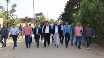 محافظ المنوفية يتفقد التشطيبات النهائية بالسوق الحضاري الجديد