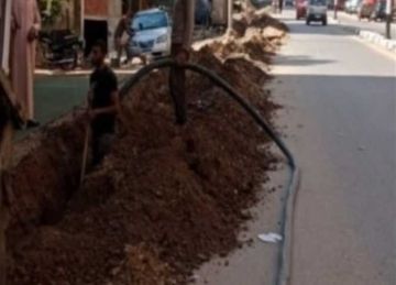 أعمال بدون ترخيص .. وقف أعمال حفر خلسة بالقناطر الخيرية أعمال بدون ترخيص .. وقف أعمال حفر خلسة بالقناطر الخيرية