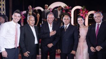 في مقدمتهم بيبو والمجري.. مرجان يحتفل بخطوبة ابنته وسط حضور رفيع المستوى