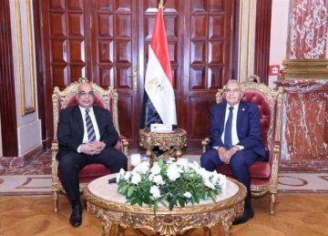 وزير العدل يزور رئيس مجلس الشيوخ لتهنئته بتولي منصبه (صور)