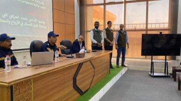 دورة تدريبية على أعمال الحماية المدنية والإطفاء بمطروح